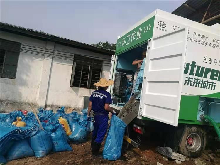 团风工业污泥压干处理